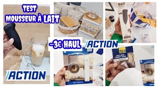 ACTION😱TEST MOUSSEUR A LAIT  HAUL ACTION amp GIFI 2302 mousseuralait action haul proscenicf20 [upl. by Wheelwright]