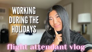 FLIGHT ATTENDANT VLOG working during the holidays [upl. by Selhorst22]