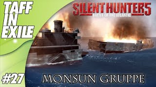 Silent Hunter 5  Battle of the Atlantic  Monsun Gruppe [upl. by Giffy866]