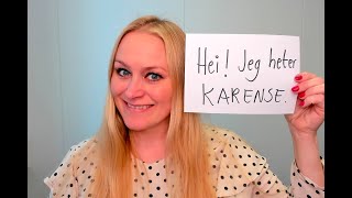 Video 959 Presentasjon A1 Hei Jeg heter Karense [upl. by Narrat]