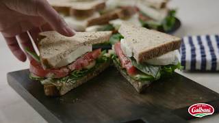 Galbani® Fresh Mozzarella Caprese Sandwich in 15 Seconds [upl. by Gregor]