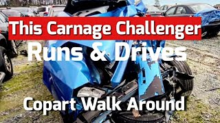 This Carnage Challenger Runs amp Drives Copart Walk Around And Carnage [upl. by Irap768]