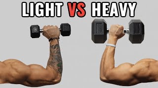 Light Weights vs Heavy Weights for Muscle Growth [upl. by Assillim]