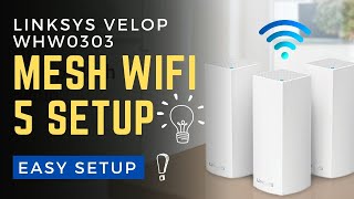 Linksys Velop whw0303 Mesh WiFi 5 setup [upl. by Eidac]