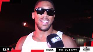 I WILL STILL FIGHT WILDER  ANTHONY JOSHUA REACTS TO DEONTAY WILDER SHOCK LOSS amp STOPPING WALLIN [upl. by Sapowith359]