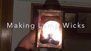 Making Lamp Wicks part 1 [upl. by Worrad]