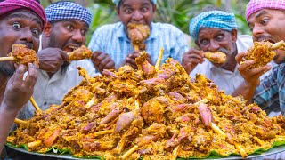 NALLI BIRYANI  Mutton Biryani Recipe Cooking in Village  Mutton Bone Marrow  Lamb Shanks Recipe [upl. by Thorman]