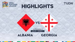 HIGHLIGHTS  Albania vs Georgia  UEFA Nations League 2024  TUDN [upl. by Trudi]