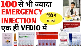 EMERGENCY INJECTION  Emergency Medicine  Emergency Injection List  Top Emergency injection [upl. by Naesar610]