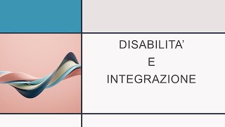 Estratto dellincontrolezione sulle tipologie di disabilità [upl. by Soisatsana]