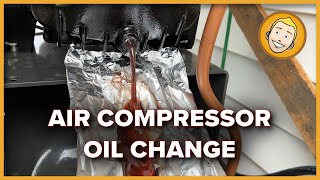 5HP Air Compressor Oil Change  Schulz of America [upl. by Siduhey]