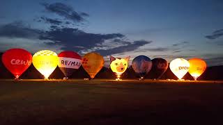 Ballonglühen Webenheimer Bauernfest 2024 Heißluftballon ballon hotairballoon ballons glow [upl. by Ardeid539]