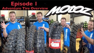 Ultimate ADV Tire Review  Ep1 Motoz Monday  Tractionator Adventure  RallZ  Desert HT  GPS [upl. by Kcirderfla162]