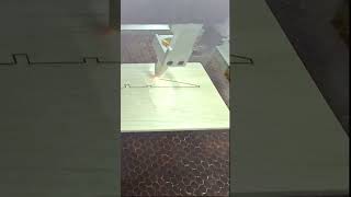 Laser Cutting an Airfoil Demo lasercutting rcplane [upl. by Osi442]