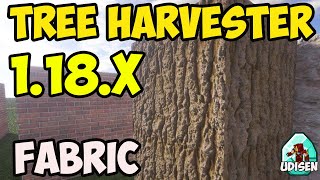 TREE HARVESTER MOD 1182 minecraft  how to download amp install Tree Chopper 1182 with FABRIC [upl. by Marelda]