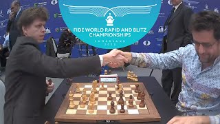 Knight Blunder Ends The Game Immediately  Vladislav Artemiev vs Levon Aronian  World Blitz 2023 [upl. by Ojok154]