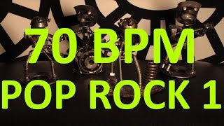 70 BPM  Pop Rock  44 Drum Track  Metronome  Drum Beat [upl. by Pernas]