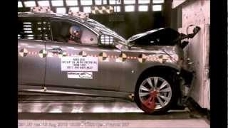 Infiniti M  M37  M56  2011  Frontal Crash Test  NHTSA  CrashNet1 [upl. by Huntley266]