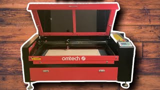 Omtech 100w Co2 Laser Cutting  Engraving Machine  Basic Review and First Impression [upl. by Ydeh]