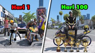 100 HARI DI GTA 5 DARI JOKI KAMPUNG MENJADI DRAG RACER NO 1 DI DUNIA [upl. by Llecrup]