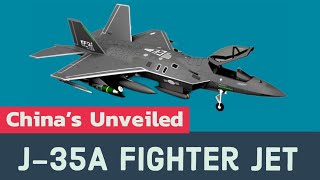 Chinas New Stealth Fighter J35A Unveiled at Zhuhai Airshow 2024 [upl. by Emelyne]