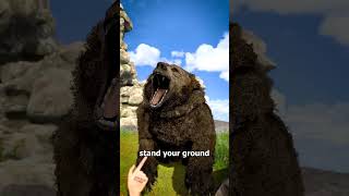 How To Survive Bear Attack 3d animation🐻🤯 shorts [upl. by Ardnalahs]