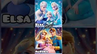 Elsa VS Aurora disney princess elsa vs aurora shorts viral [upl. by Atteragram]