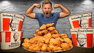 THE 50 PIECE KFC CHICKEN CHALLENGE [upl. by Elburr]