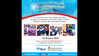 Soundbites from What Next After Secondary School Summit 2024 by Mr Bolaji Olawoye [upl. by Anitsuga]