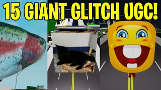 NEW 15 GIANT UGC GLITCHBUG ITEMS IN BROOKHAVEN IDCODES ROBLOX [upl. by Oos230]