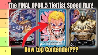 OP085 The Final Tier List Speed Run before Ban List amp OP09 One Piece TCG [upl. by Griswold314]