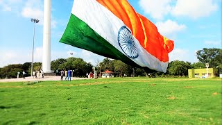 Hoisting Indias biggest and largest tricolour Flag in Hyderabad [upl. by Nahsar]