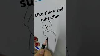 How to draw cute puppy drawingdrawingvideosviral videoshortstrendingvideoviral shortsart [upl. by Vittoria]