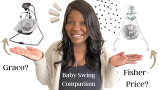 BABY SWING COMPARISON  GRACO OR FISHER  PRICE  STARBUCKS GIVEAWAY [upl. by Anafetse]