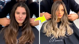 TOP 3 Blonde Balayage Hair Transformations by Mounir [upl. by Aihseyt618]