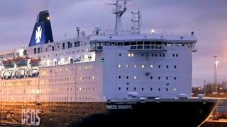 First Video of 2023 DFDS Princess Seaways Leaving the Tyne 212023 [upl. by Gaige]