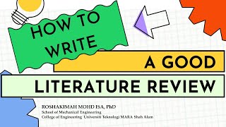 How To Write A Good Literature Review [upl. by Nnad]