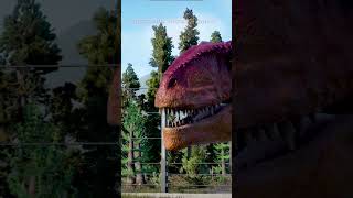 Dino Battle Tyrannosaurus Rex vs Indominus Rex vs Giganotosaurus jurassicworldevolution2 [upl. by Leber]