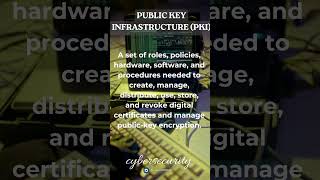 PUBLIC KEY INFRASTRUCTURE PKI Cybersecurity TechEducation onlinelearning definitions shorts [upl. by Alesig]