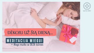 DĖKINGUMO MEDITACIJA MIEGUI lietuviškai  2 val raminanti muzika miegui su DELTA miego dažniais [upl. by Wellesley]