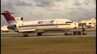 Haiti Trans Air Boeing 727247 Landing at MIA [upl. by Nyleuqaj]