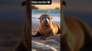 The baby sea lion cartoon 🦭cute funny cartoon sealions sea funnyvideo shorts cartoons [upl. by Augustine997]