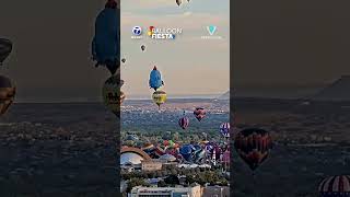 Balloon Fiesta mass ascension timelapse [upl. by Siva354]