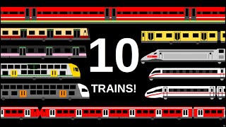 10 Trains In A Race [upl. by Eical]