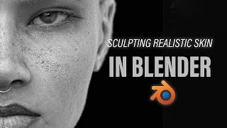 Sculpting Realistic Skin in Blender 3D  Multi Resolution and Skin Pores [upl. by Sherye]