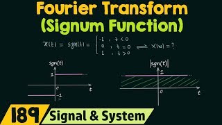 Fourier Transform of Basic Signals Signum Function [upl. by Aseneg]