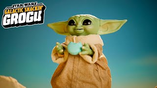 quotStar Wars The Mandalorianquot Galactic Snackin Grogu from Hasbro [upl. by Grote]