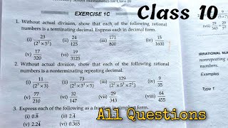 Class 10 Ex 1C Q1 Q2 Q3 Real Numbers  RS Aggarwal  Chapter 1  2022  CBSE  ICSE  Rajmith study [upl. by Verge714]