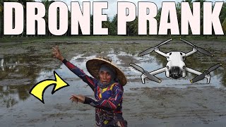 DRONE PRANK  Bakit natatakot sila sa drone [upl. by Laohcin]