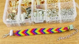 DIY Armbänder 💗 Verschlüsse für Schmuck  Tolle DIY Idee mit Knüpfarmband  Geschenkidee [upl. by Antonia713]